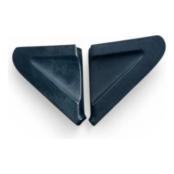 Par Moldura Acabamento Retrovisor Interno Santana 91 97 Preto