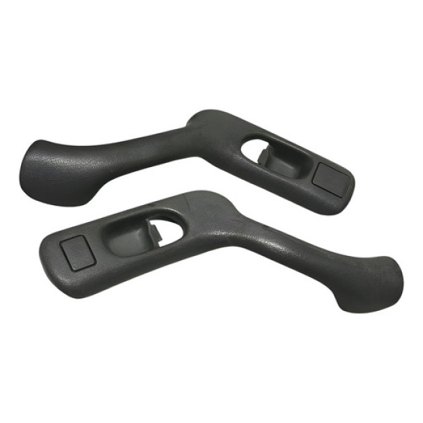 Par Puxador Porta Gol Parati 92 2 Portas Cinza Escuro